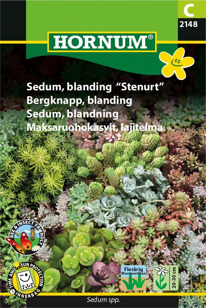 Stenurt Sedum Blanding - Flerårige og Hårdføre - Blomsterfrø