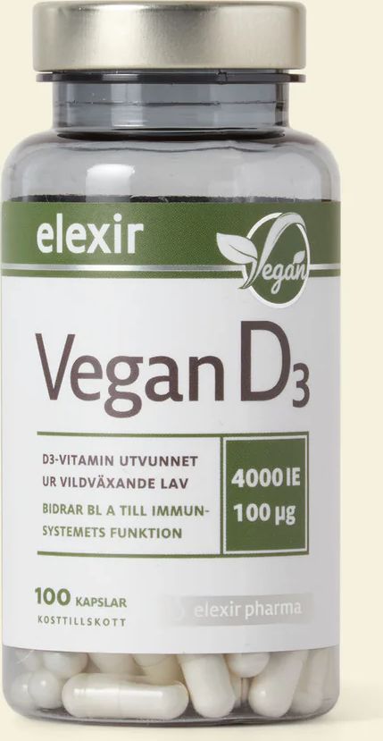 Elexir Pharma Vegan D3 4000IE 100 stk