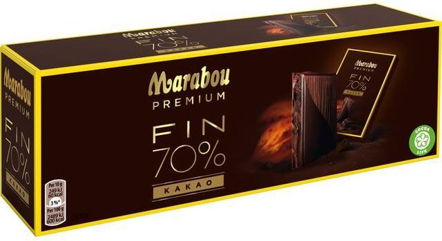 Marabou Premium chokolade 70% 210g