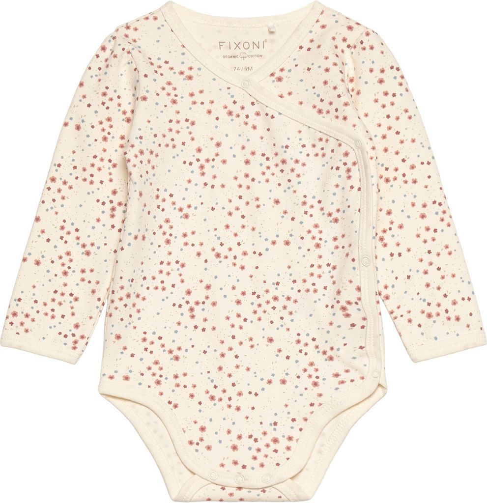 Fixoni Wrap Body Ls W.aop - Cream - 56