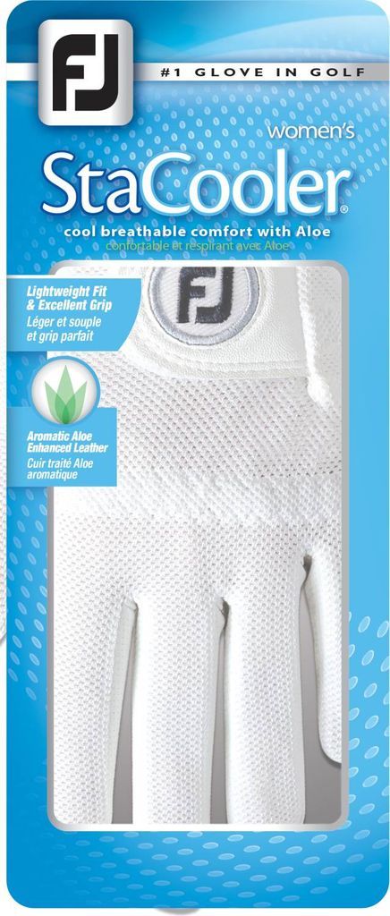 FootJoy Stacooler Sommer Dame Golfhandske - White - Venstre - Str. S