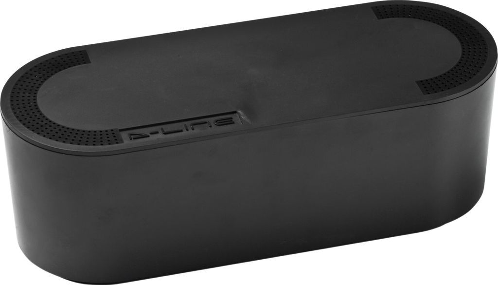 D-Line Cable Tidy Black Storage Box