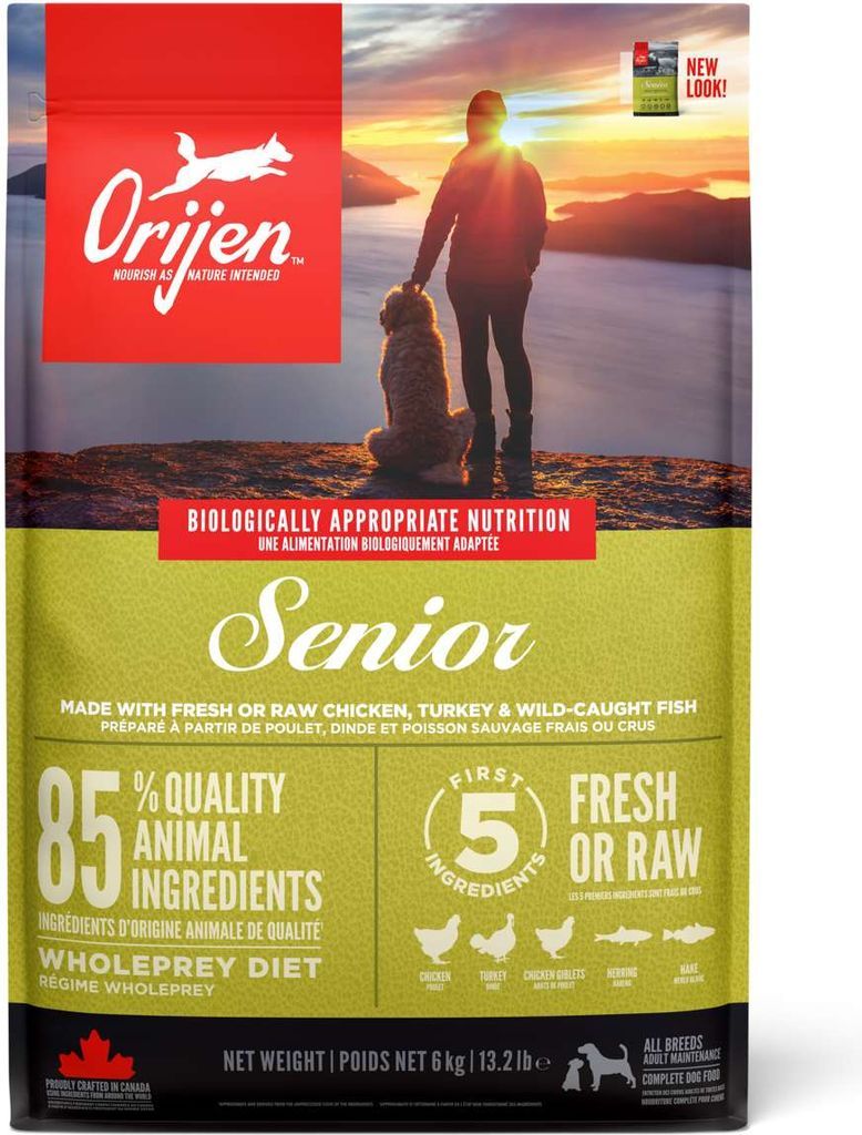 ORIJEN Senior Complete Dry Dog Food 6kg