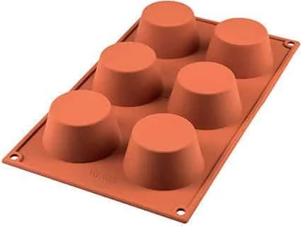 Silikomart Muffin. Silic.ø69. H35 Terracotta - Bageforme hos Magasin