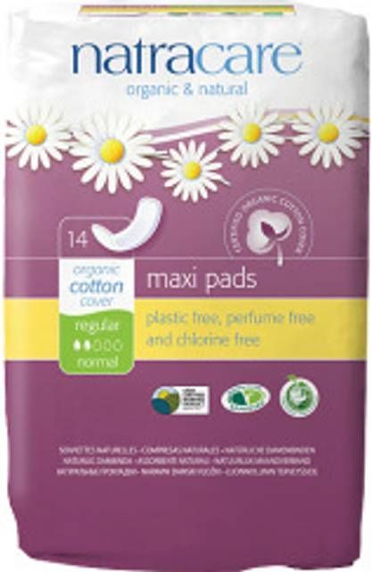 Natracare Maxi Pads Regular 14-pack