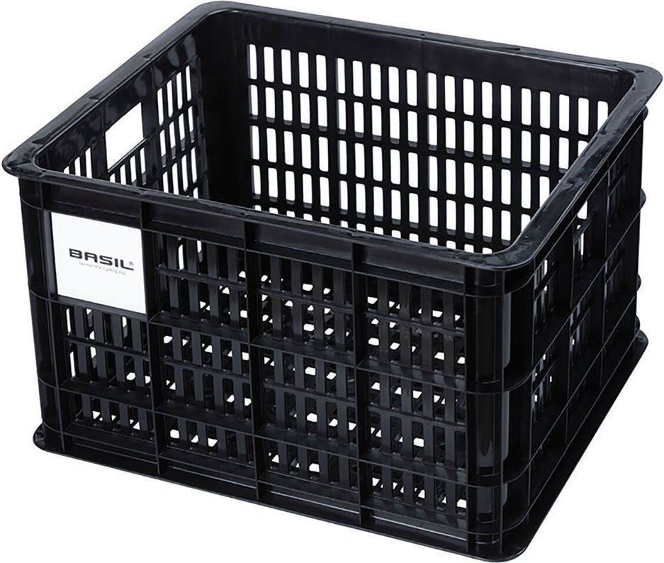basil crate i genanvendt plast 17.5l 40x30x20cm (mik-avs-racktime adapter kompatibel) - sort