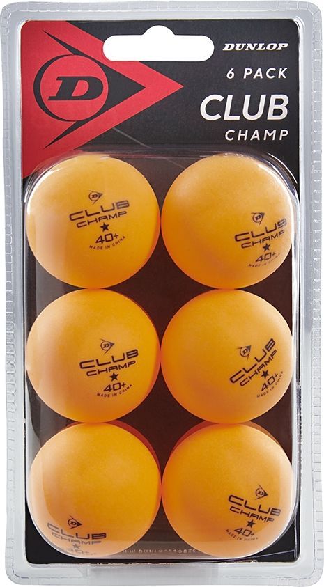 Dunlop Club Champ 6 table tennis balls