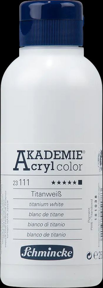 Schmincke Akrylfarve 250 ml Titanium white
