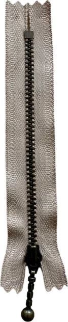 YKK Lynlås Antik Messing 12cm 4mm Bordeaux