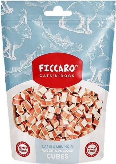 Ficcaro Beef & pollock cubes, 100g