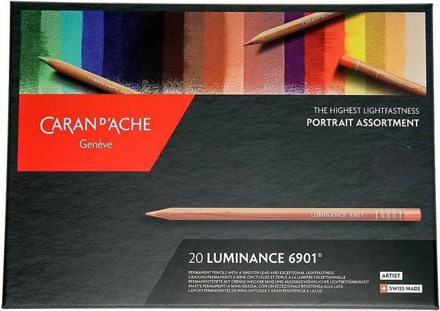 Caran d’Ache Luminance 6901 Coloured Pencils Portrait Assortment 20-pack