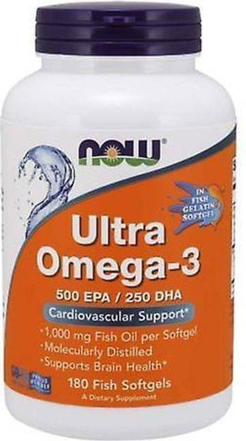 NOW Foods Ultra Omega-3 180 Fish Softgels