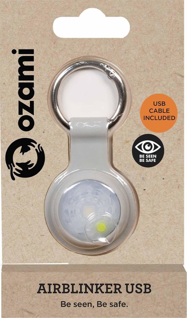 Ozami Airblinker Hundelygte Lille & Effektiv Med USB Grå