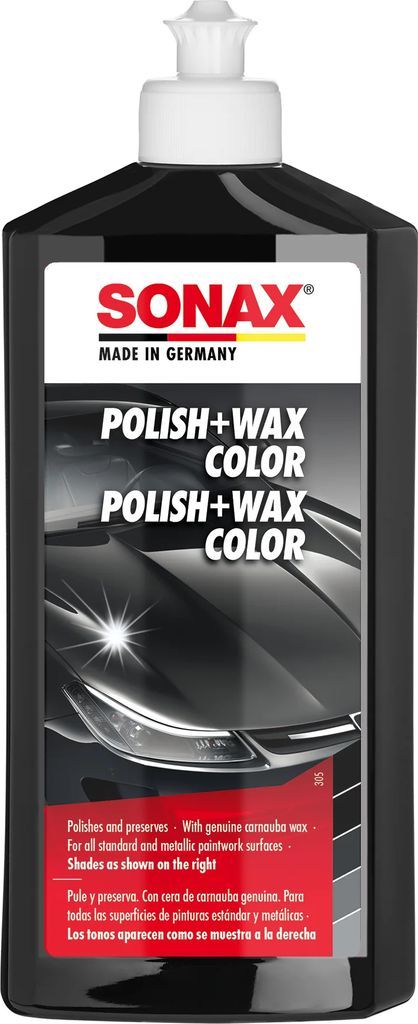 sonax polish & wax color sort 500ml
