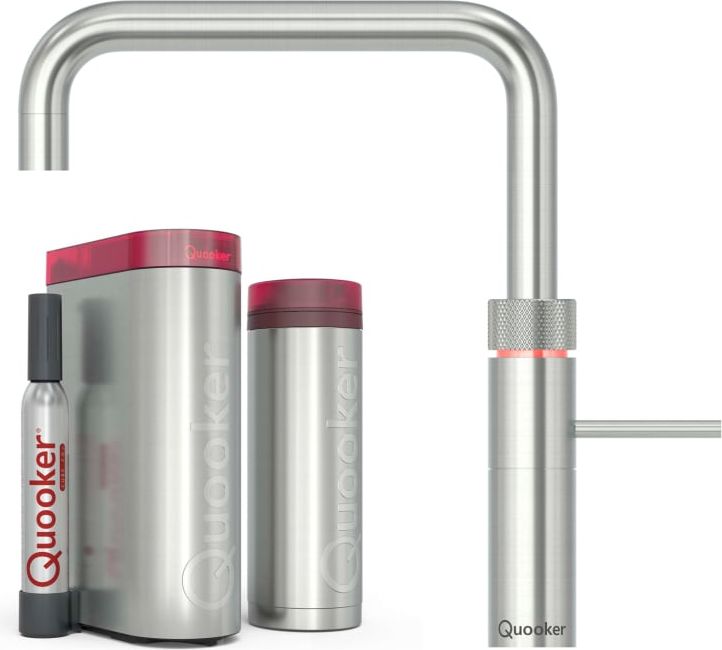 quooker fusion square pro3 køkkenarmatur, 5-i-1, krom