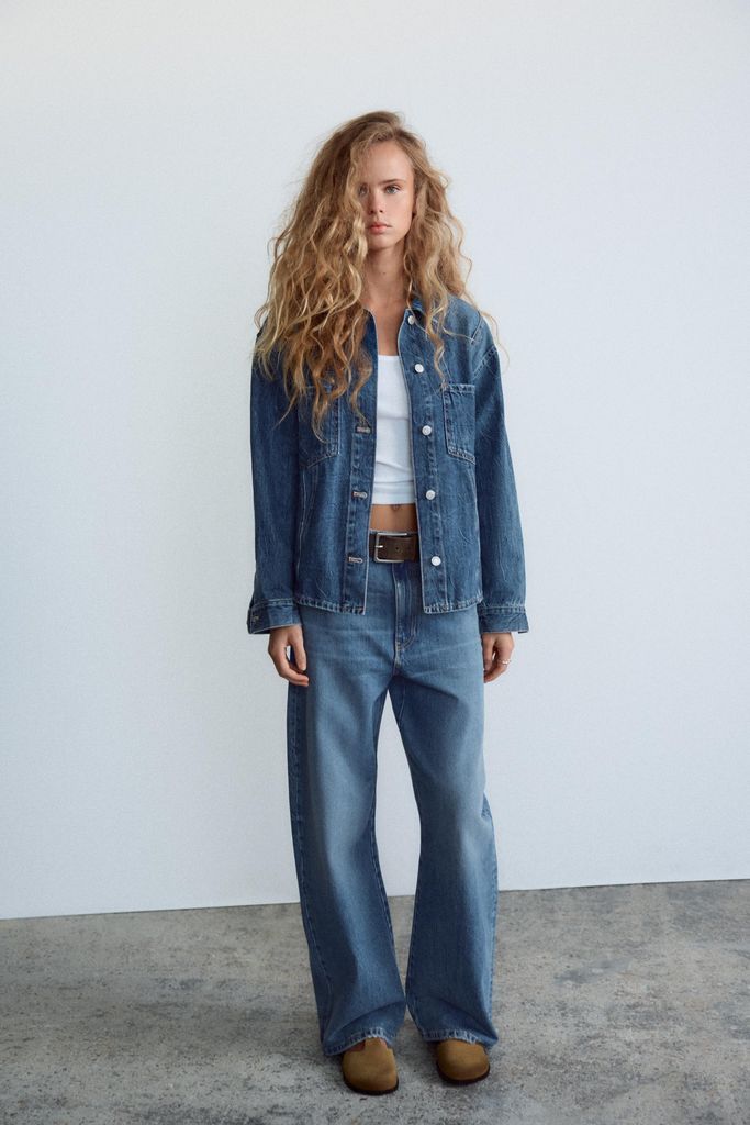 TRF MID-WAIST BAGGY JEANS