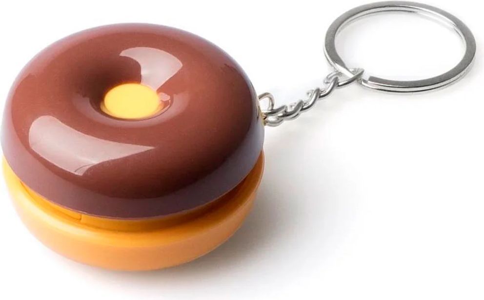 Pilleboks med Nøglering Balvi Donut Cookie Pilleæske SORT
