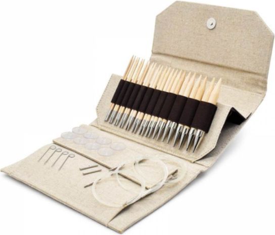 LYKKE Udskiftelige Rundpindesæt Naturale, Beige, 13 cm