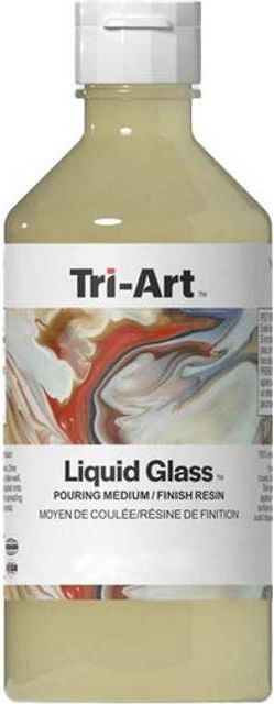 Tri-Art Liquid Glass Pouring Medium 120 ml – kan også bruges som resinlignende lak til akrylfarve