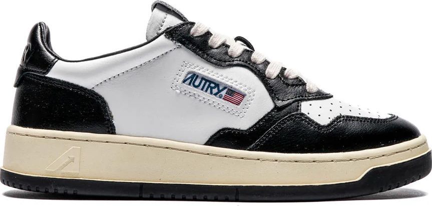 Autry Medalist Low Bicolor Sneakers, White/Black