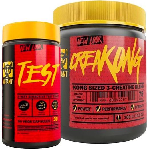 Mutant CreaKong Kreatin 300 g Test Testosteron Supplement Capsules 90 stk