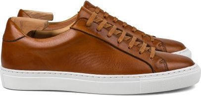 Skolyx Premium-sneaker cognacfarvet læder