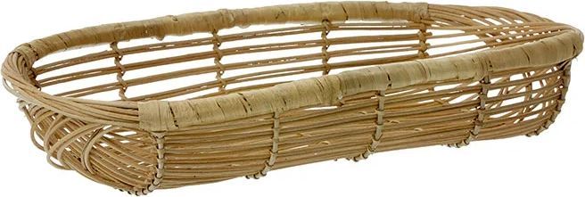 Oval Brødkurv, (2 størrelser) - Rattan