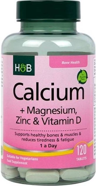 Holland & Barrett Calcium Magnesium Vitamin D & Zinc 120 stk