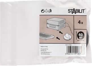 stabilit anti-skrid filtdupper sort ø60 mm 4 stk