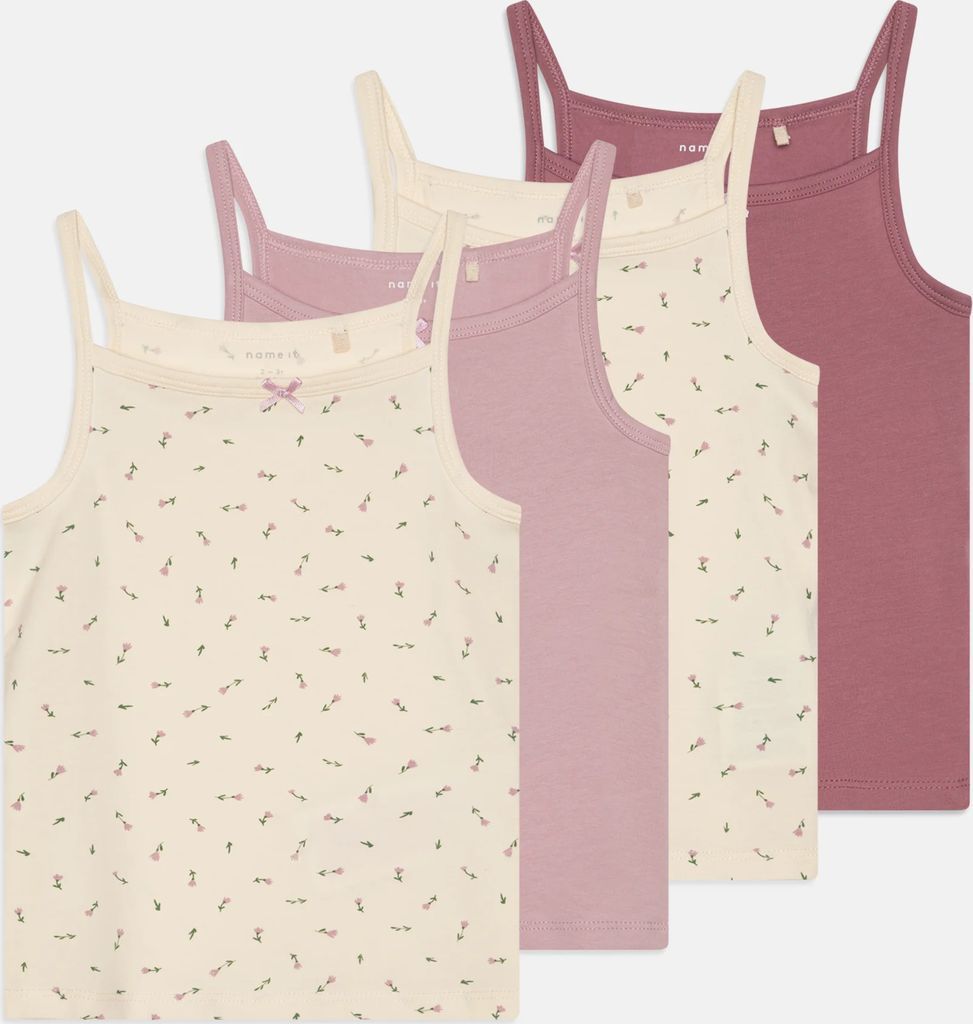 Petit Bateau Rose Stripe Chemise Top 2-Pak