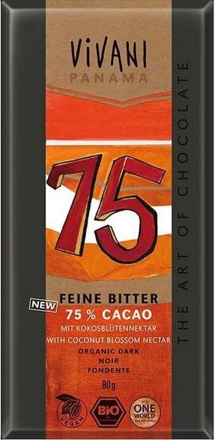 Panama chokolade mørk mælke Økologisk - 80 gram - Vivani