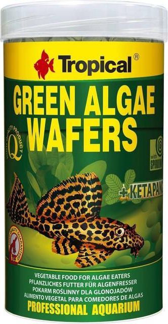 tropical green algae wafers - 1000 ml