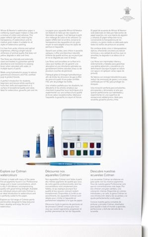 winsor newton, blok, akvarel, a4, 12 ark