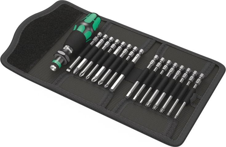 Wera Kraftform Kompakt 60, skruetrækkersæt, 17 dele