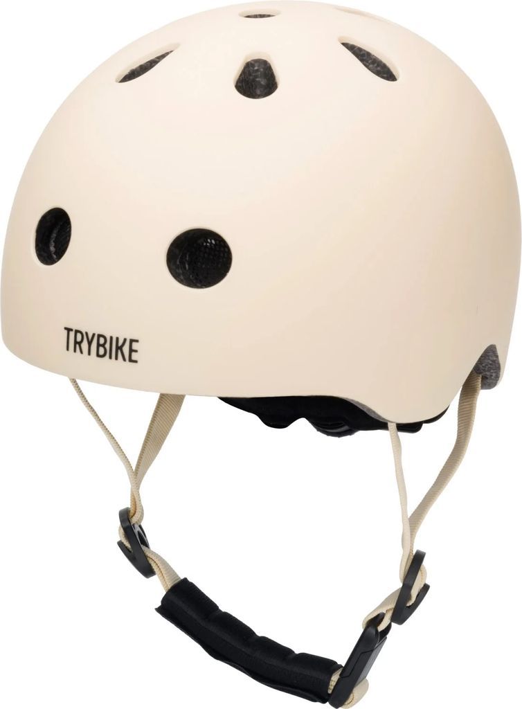 Trybike Cream Cykelhjelm Med retrolook