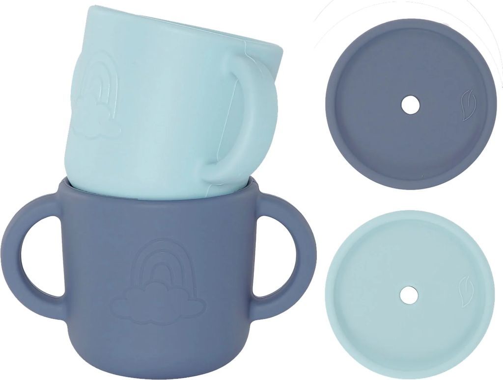 By Lille Vilde Dusk & Sky Kopper W/Låg 2 pcs Kop 2stk