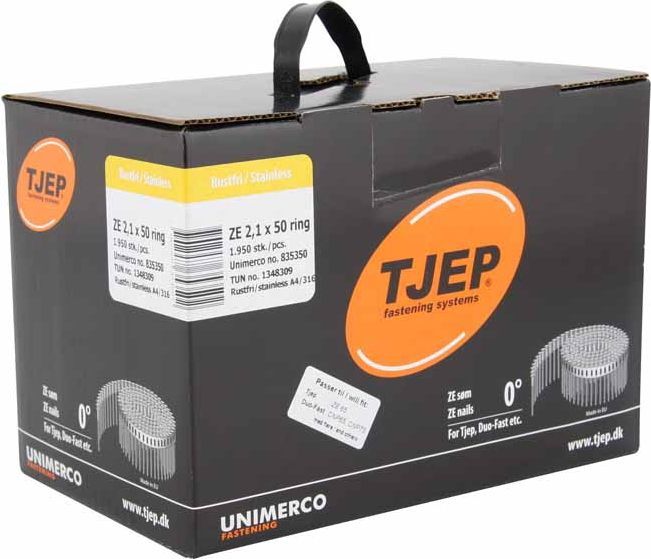 Tjep ZE25/50 t/Decra. Fuldhoved. Box 1.950 1stk