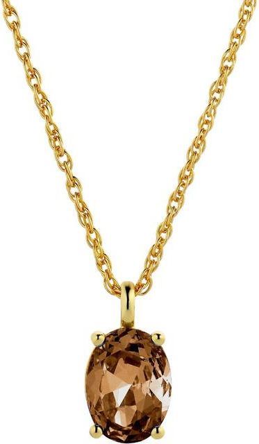Dyrberg/Kern Barga Sg Brown Halsband Guld