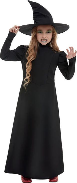 Smiffys Wicked Witch Girl Costume Black