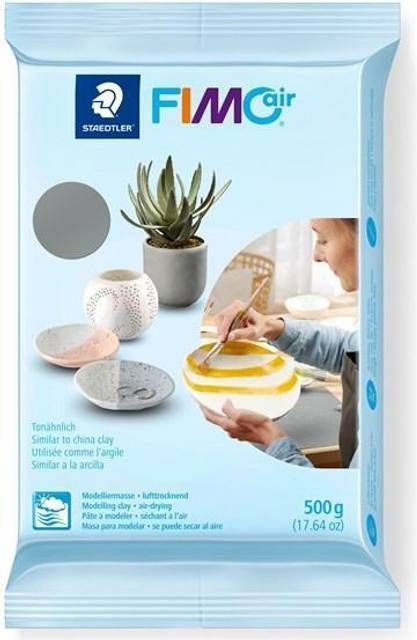 Staedtler Fimo ler Modeller FIMO AIR 500g grå