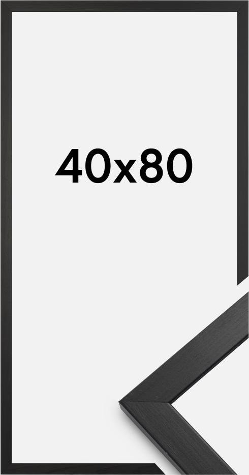 Estancia Stilren Akrylglas Sort 40x80 cm Ramme