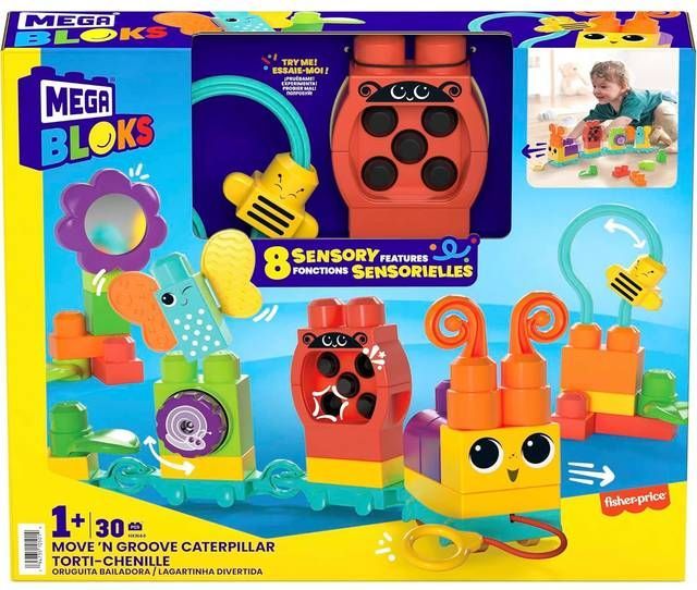Mega Bloks Move N Groove Caterpillar Train