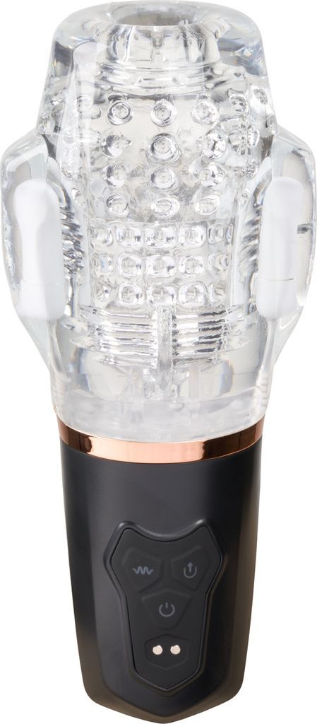 Rimba Toys Orgastobator 03 Male Masturbator Black & Transparent