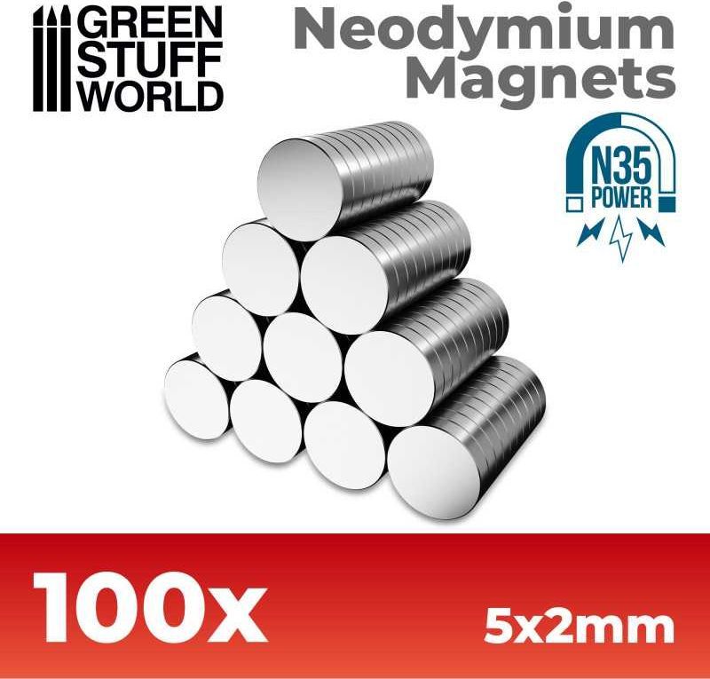 Green Stuff World: Magnet 2x1 mm - 100 stk