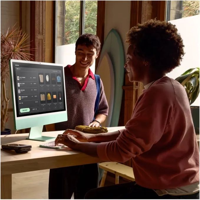 apple imac with 4.5k retina display aio 256gb apple macos sequoia 15.0