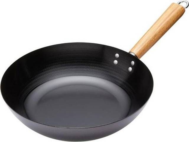 KitchenCraft World of Flavours Oriental Carbon Steel 30cm