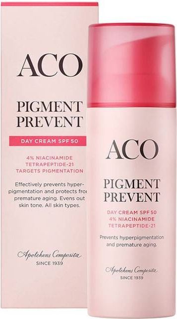 aco face pigment prevent spf50 day cream parfymerad 50 ml