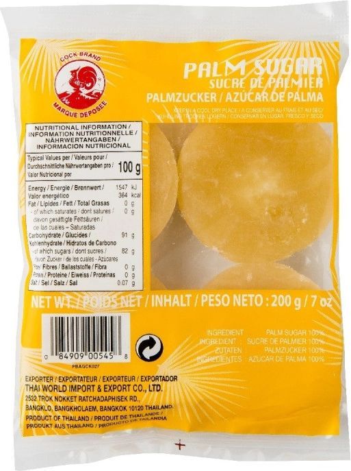 Cock Brand Thai Palm Sugar Seasoning Palmesukker 200g