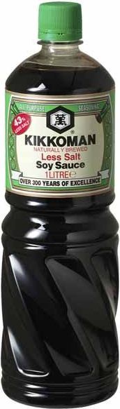 kikkoman soja sauce saltreduceret 975 ml.