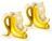 Donkey Candlestick - Banana Romance (2 pcs.) (210735)